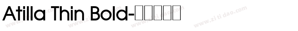 Atilla Thin Bold字体转换